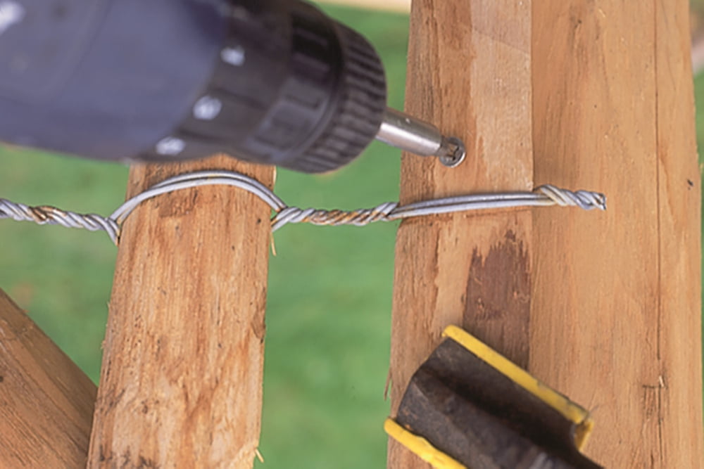 Staketenzaun selber bauen