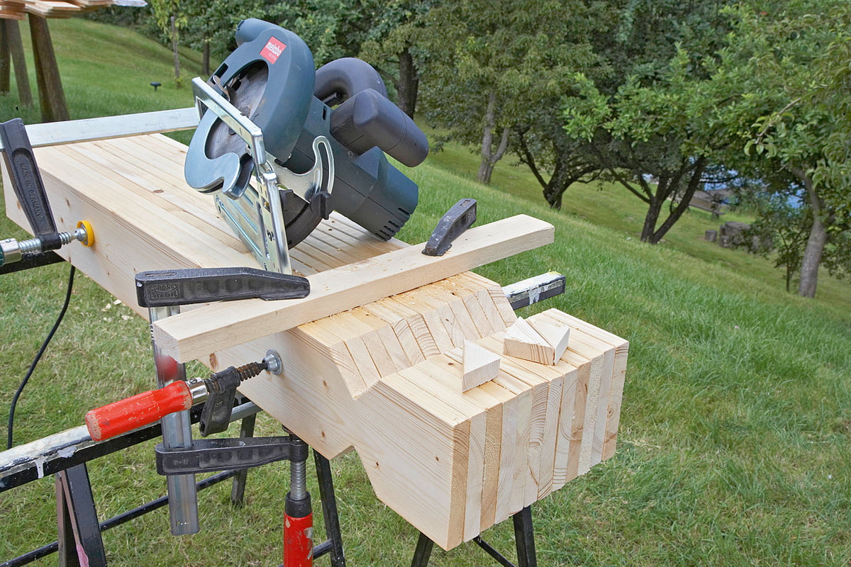 Pavillon aus Holz selber bauen GratisBauanleitung